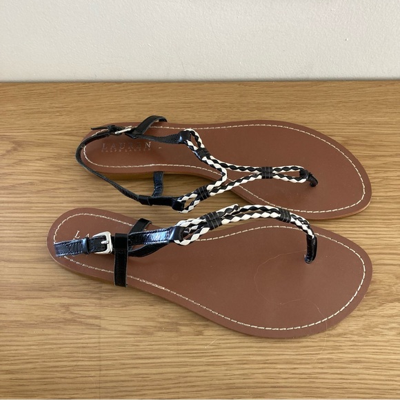 Ralph Lauren Size 11 Black & White Thong Sandal - Picture 6 of 8